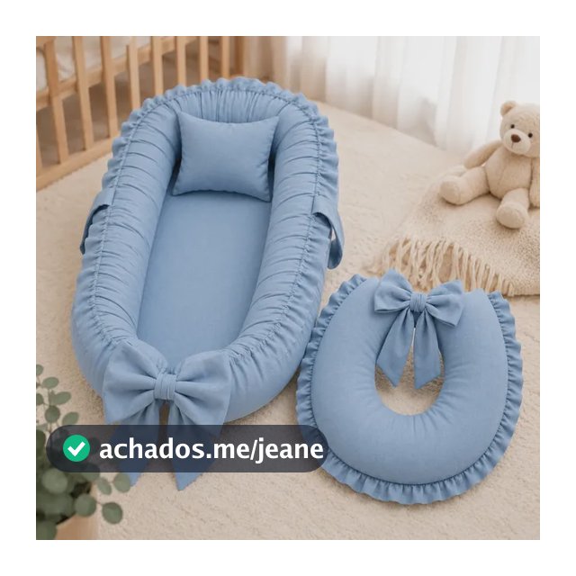 Ninho Redutor De Berço Com Almofada De Amamentação Kit 2 Pcs