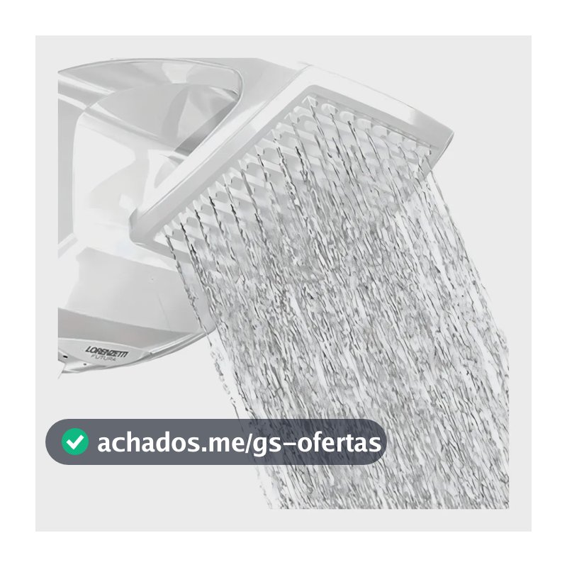 Lorenzetti Futura Ducha de Parede Multitemperaturas Design Moderno Branco 7500W