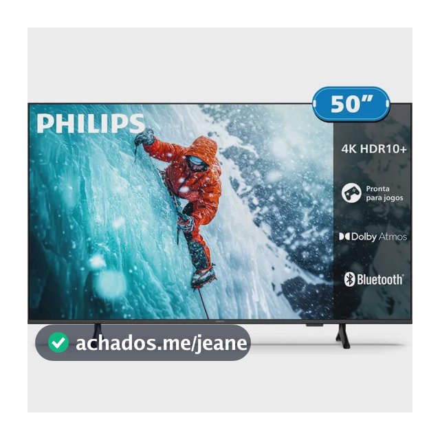 Smart Tv Philips 50 4k 50pug7300 Comando De Voz Bluetooth