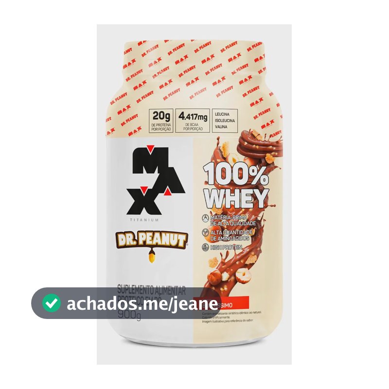 Whey Protein Dr. Peanut 100% Whey 900g - Sabor Bueníssimo