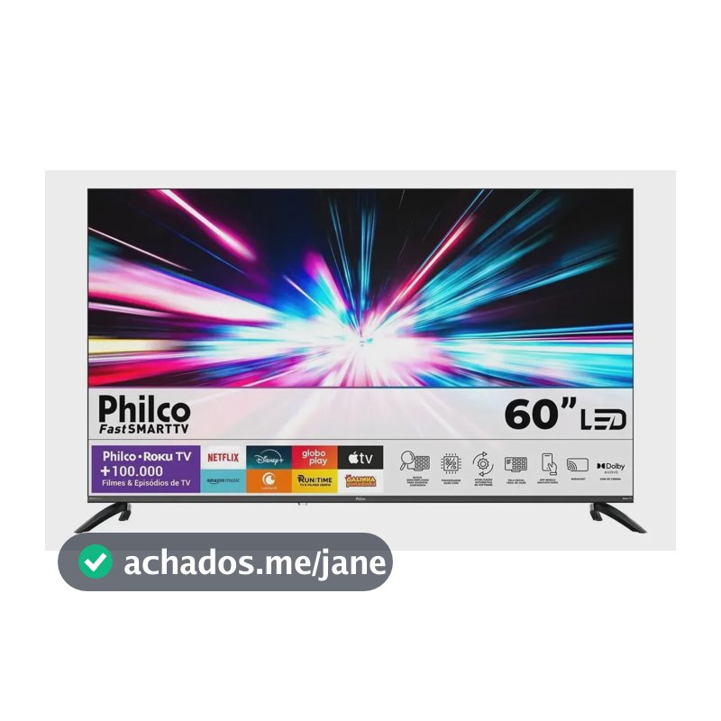 Smart Tv Philco 60  P60crb 4k Uhd Led Roku Dolby Audio Wi-fi