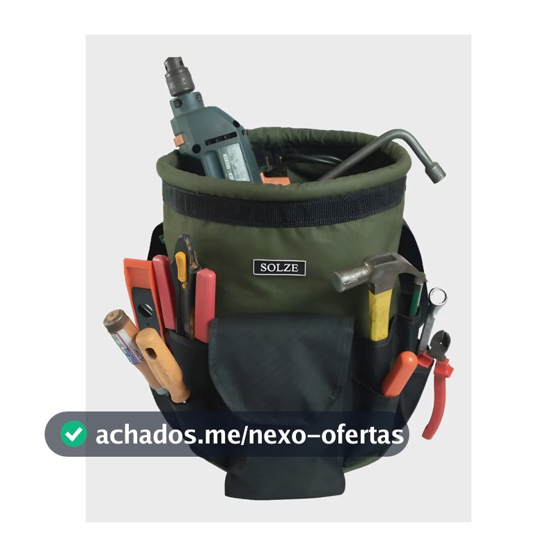Bolsa Balde Para Ferramentas G Bolsos Externo Solze Verde Militar E Preto