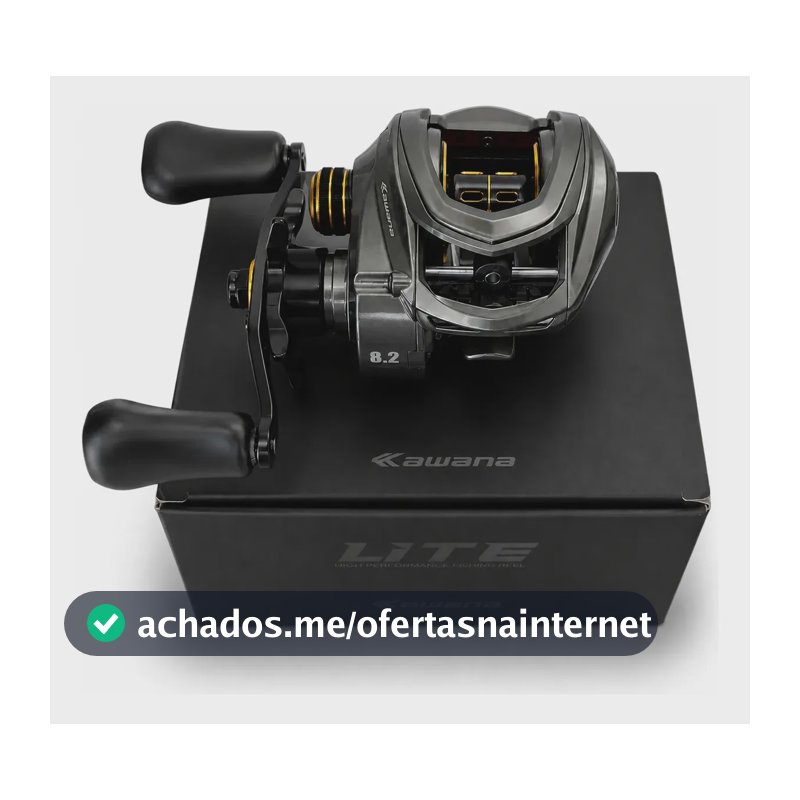 Carretilha Kawana Lite 11 Rolamentos 185g Direita Cinza-escuro Direito