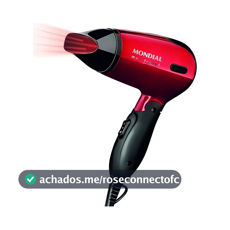Secador de cabelo dobrável Mondial Max Travel 1200w Sc-10