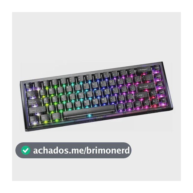 Teclado Gamer Magnético 8000hz Rapid Trigger 0,01mm Hot Swap Switch Ice Blade Cool68 Led Rgb Dareu Ice Black