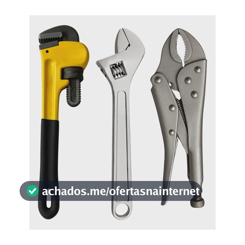 Kit Alicate Pressão + Chave Inglesa + Grifo