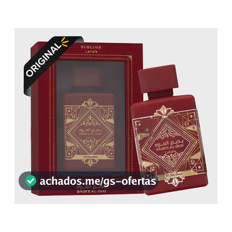 Perfume Badee Al Oud Sublime Lataffa 100ml Eau De Parfum Com Selo