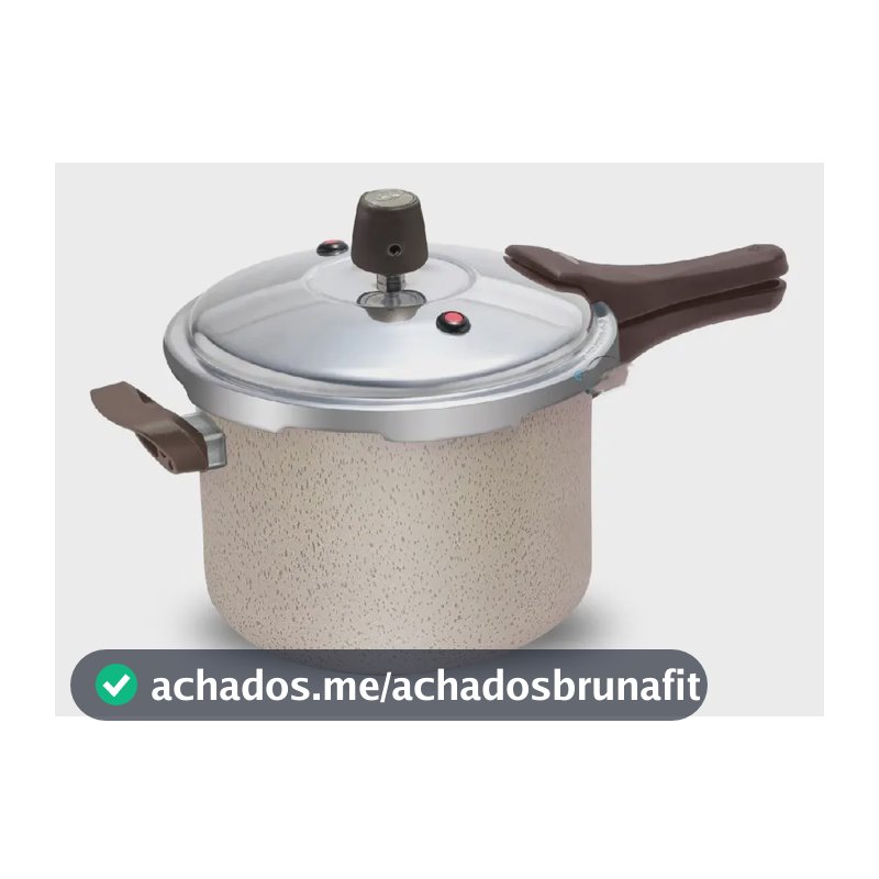 Panela Pressão 4,5l Fechamento Externo 6 Camada Antiaderente Vanilha