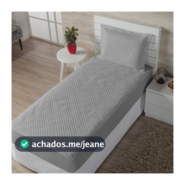 Protetor De Colchão Impermeável Antixixi Antimofo Solteiro Cor Branco Desenho Do Tecido Matelado