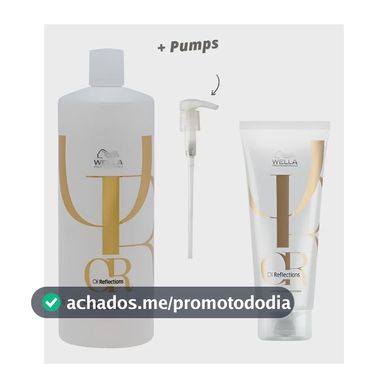 Kit Wella Professionals Oil Reflections Sh 1lt + Cond 200ml