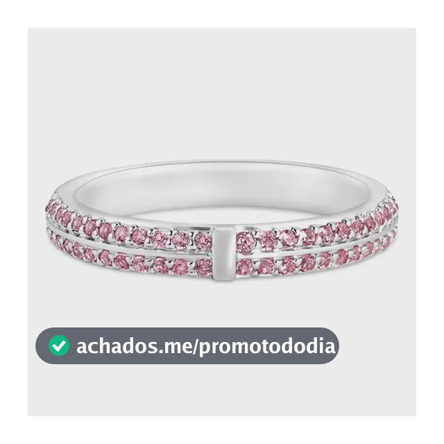 Anel Life Glam Em Prata 925 Com Pedras Rosas Rosa 22