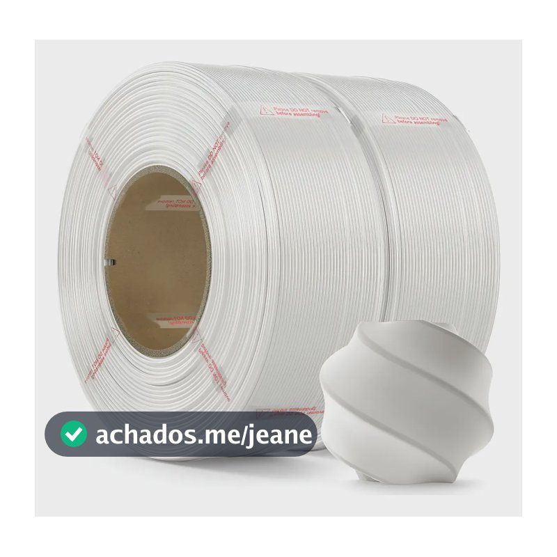 Filamento Bambu Lab 3d Pla Lite 2kg Sem Carretel Cor Branco Branco