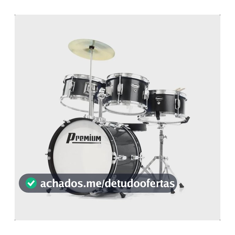 Bateria Premium Dx35j Junior Preta Completa