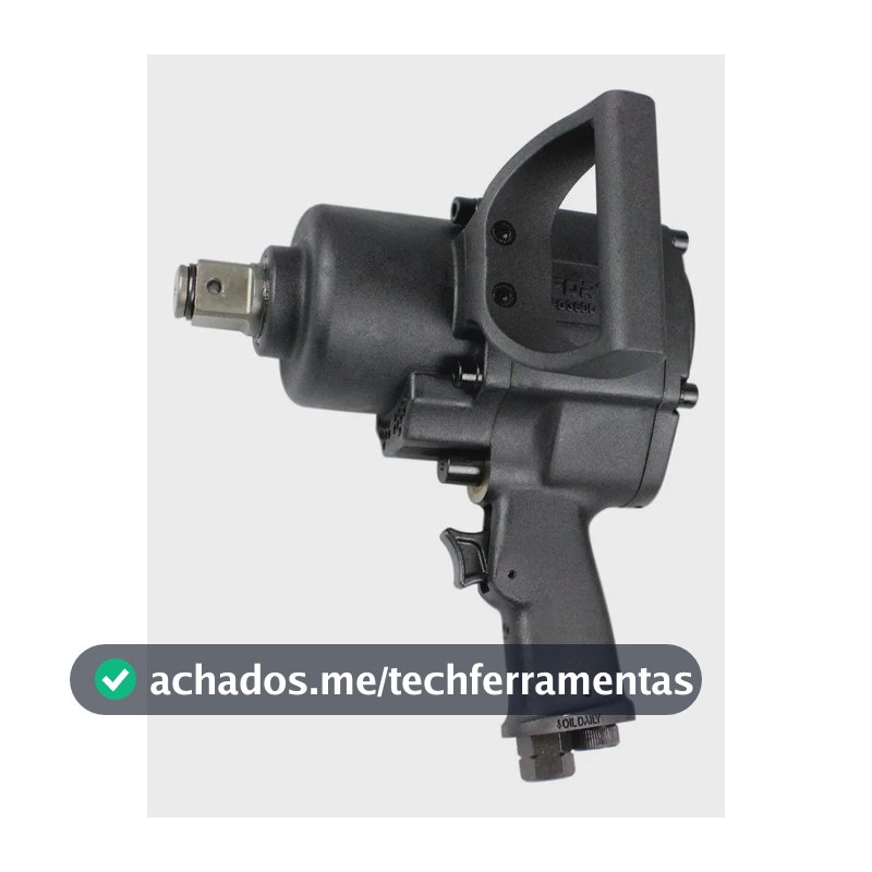 Chave Parafusadeira Impacto Pneumática Eixo De 1 Pol Fortg Preto