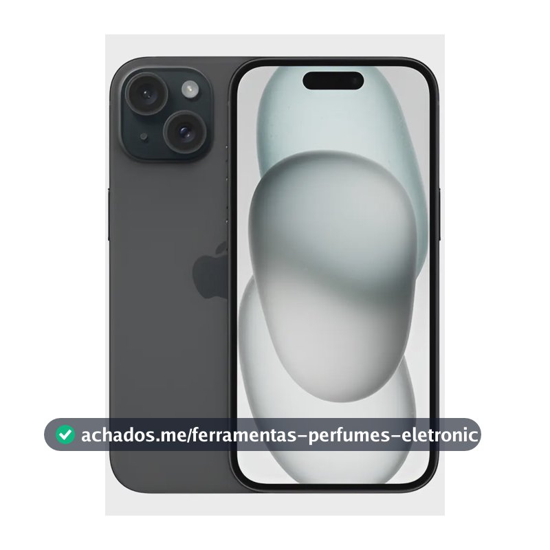 Apple iPhone 15 (128 GB) - Preto - Distribuidor Autorizado