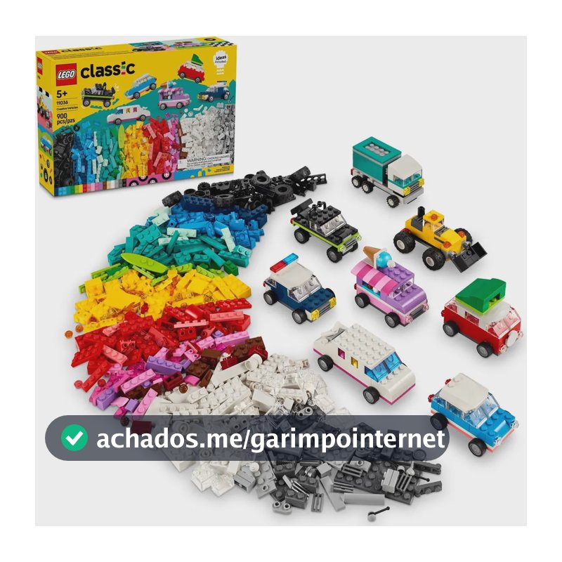 Lego Classic 11036 Veículos Criativos Brinquedo De 900 Peças