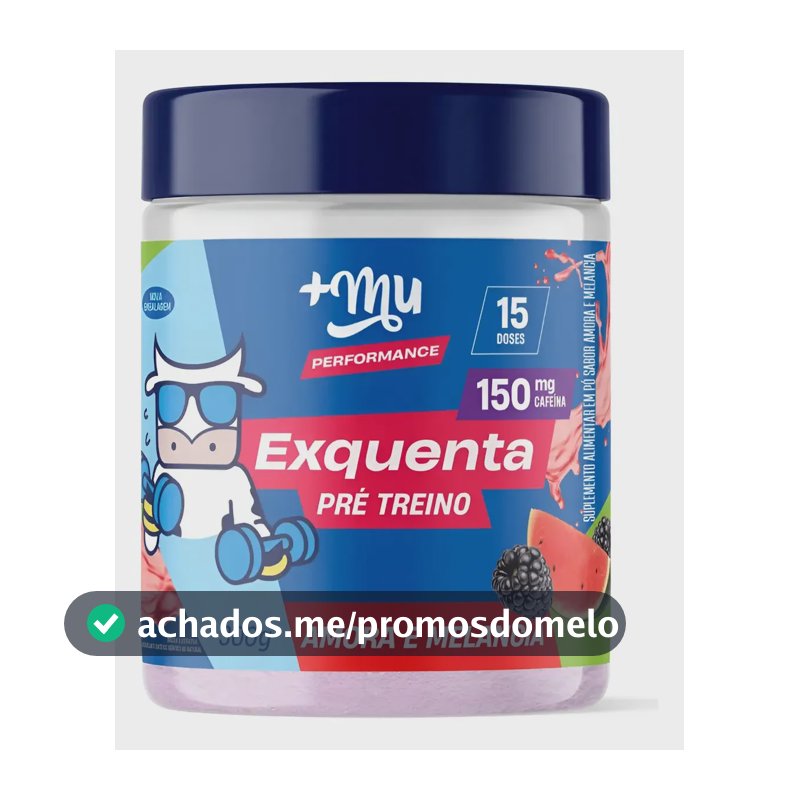 Pré Treino Cafeína Exquenta Pink Lemonade Muke Mais Mu 300 Sabor Amora