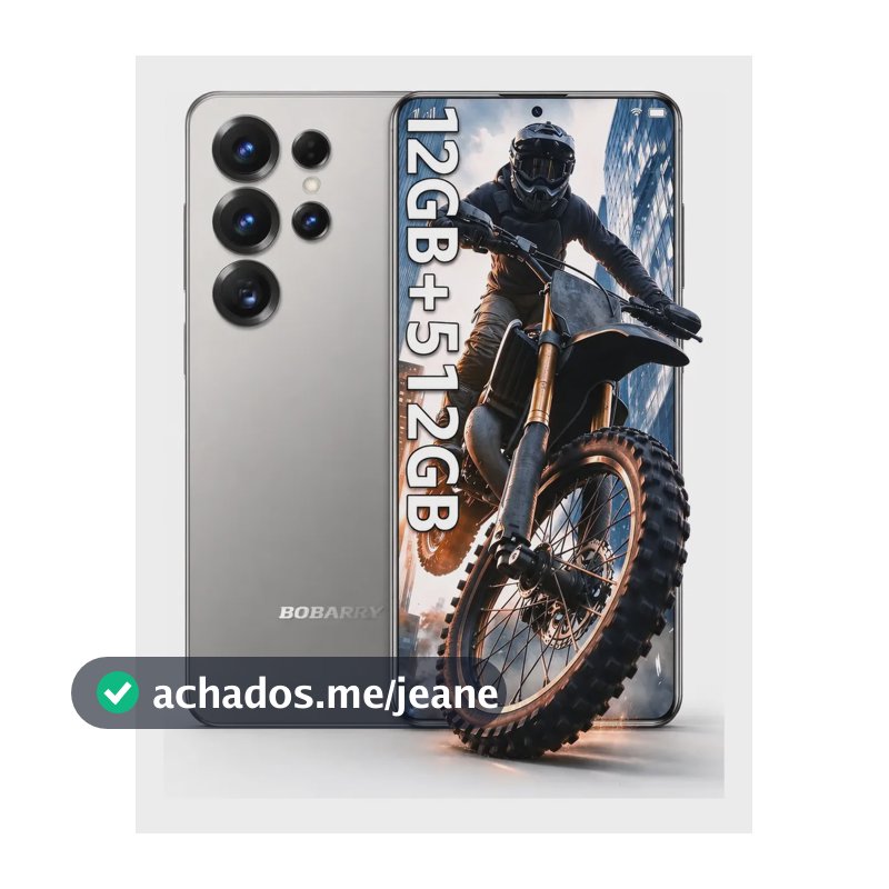 Smartphone Bobarry 5g Celular 512 Gb Rom + 12 Gb Ram, processador Dimensity 7200, Android 15 Gps, Bateria Gigante De 5000mah, Dual SIM, Câmera HD 32 MP