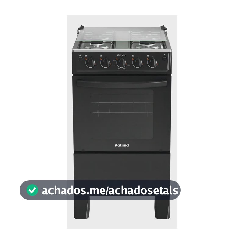 Fogão Itatiaia Star New 4 Bocas Mesa Inox Forno 48l-bivolt