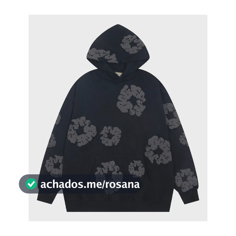 Moletom Ready Denin 100% Algodão Streetwear Tears M Preto