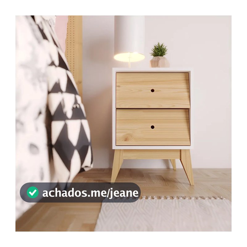 Mesa De Cabeceira Infantil 2 Gavetas Sing Wt