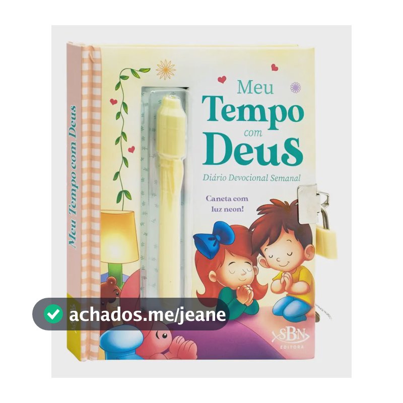 Livro Infantil Meu Tempo Com Deus Diário Segredo Devocional