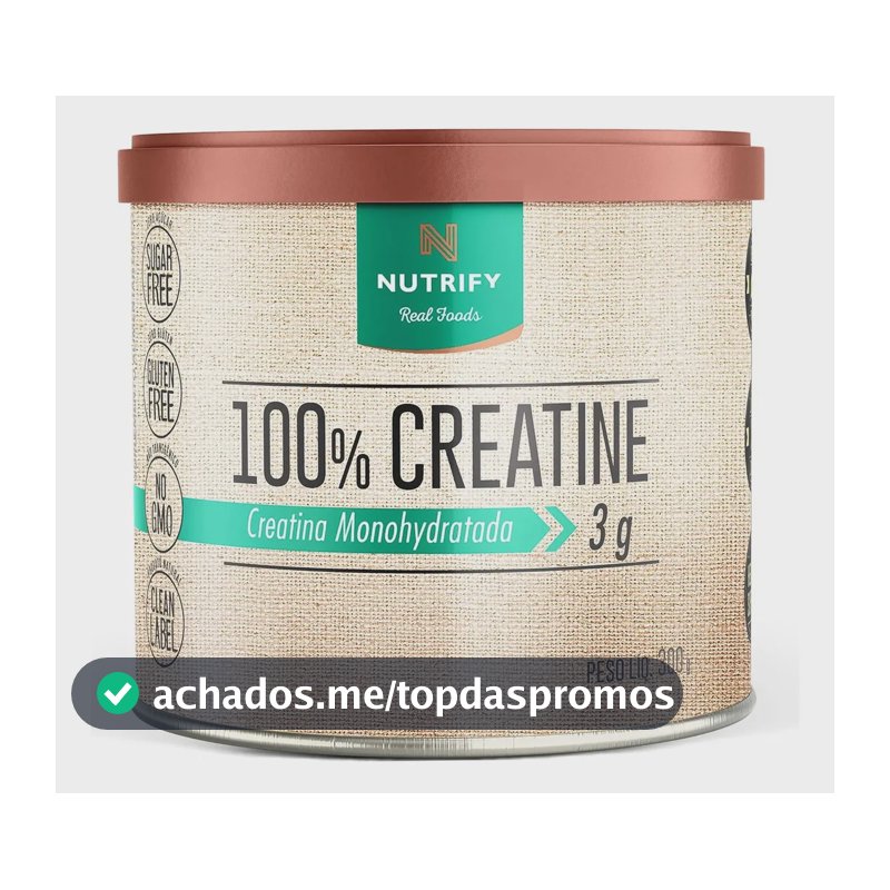 Creatina Nutrify 100% em pó Sem sabor x 300g