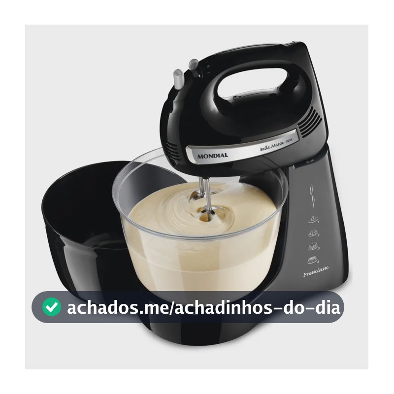 Batedeira Bella Massa, Mondial, 500W - B-23 NP