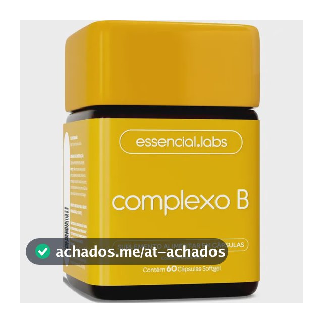 COMPLEXO B - 60 Cápsulas Softgel - Fórmula com Máxima Concentração e Biodisponibilidade