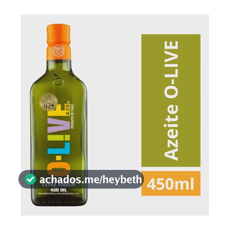 Azeite De Oliva Extra Virgem O-live 450ml
