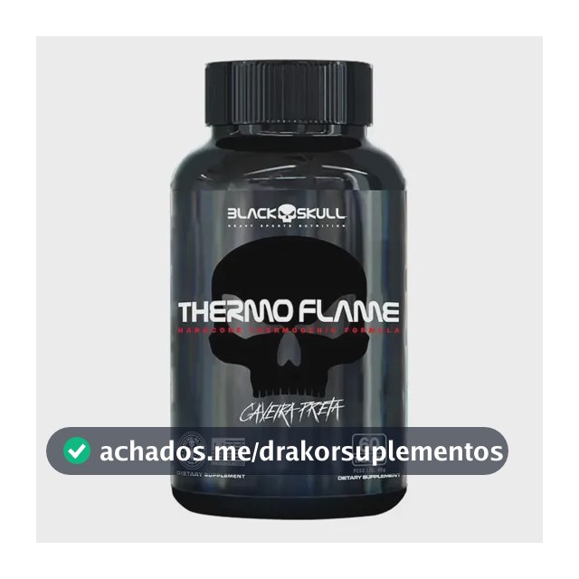 THERMO FLAME Caveira 360mg 60 Tabletes BLACKSKULL