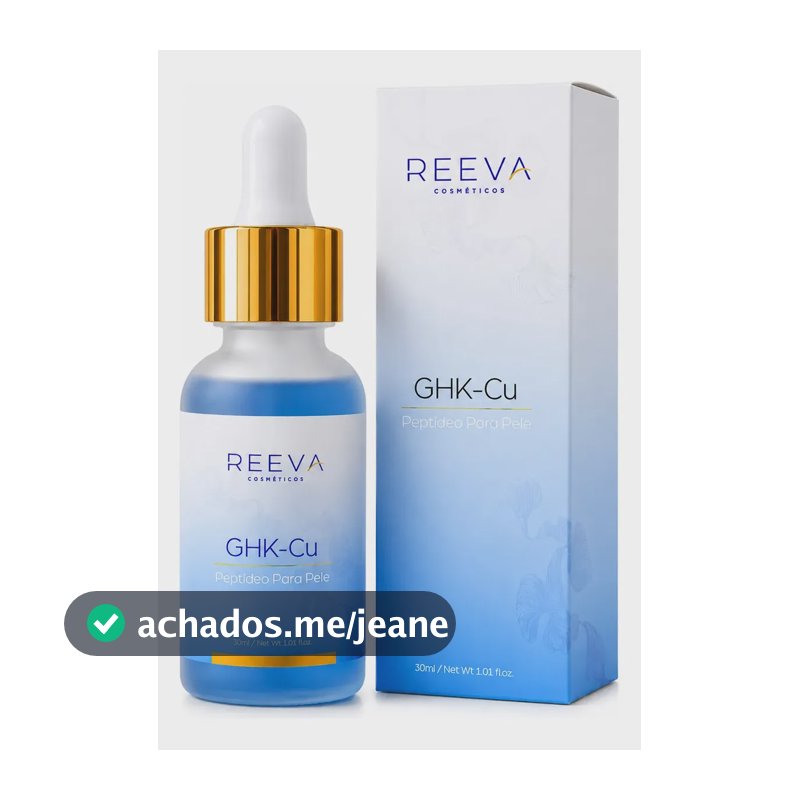 Sérum Facial Reeva Ghk-cu Peptídeo Para Pele 30ml Todo Tipo De Pele Dia/noite
