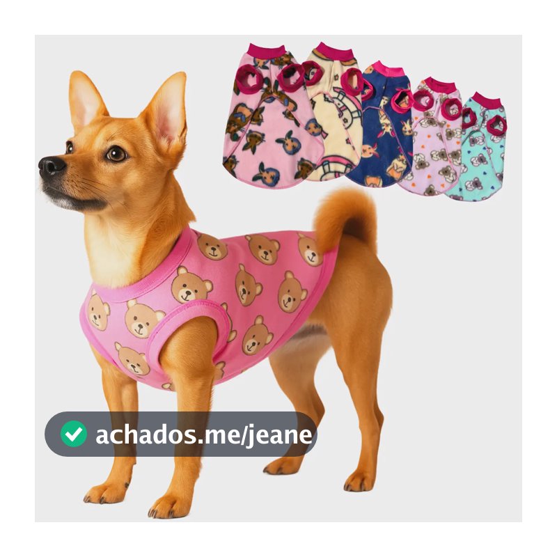 Roupa De Cachorro Vestido Inverno Frio Cão Porte Grande - Marca De Corazon