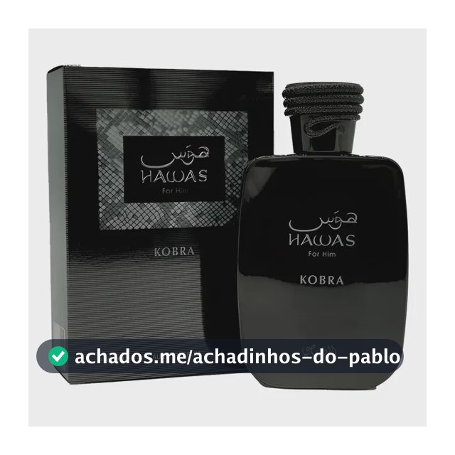 Perfume Hawas Kobra Rasasi Masculino Edp 100ml