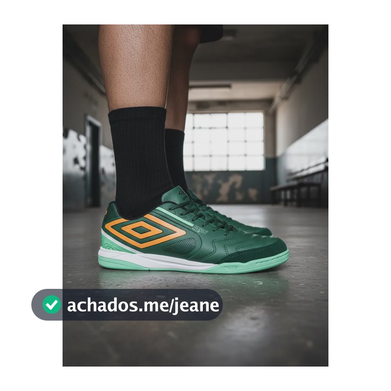 Chuteira Futsal Pro 5 Bump Club Umbro Petroleo/preto/verde Água 39 Br