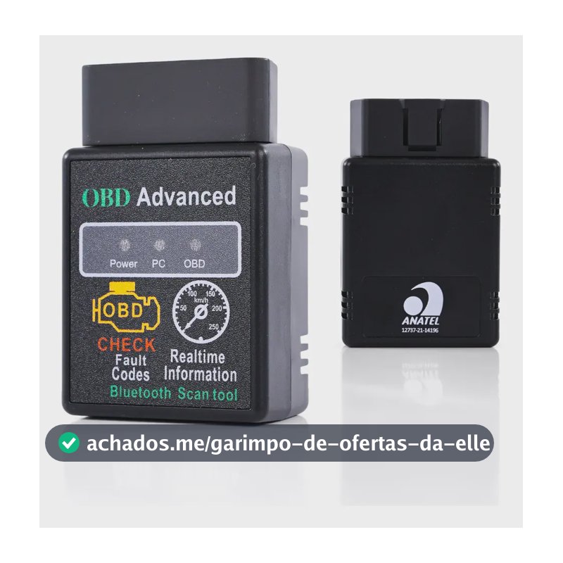 Scanner Obd2 Elm327 Automotivo Bluetooth Obd Advanced V2.1