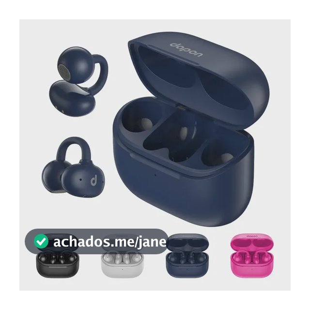 Fone Open Ear Dapon Dpf25 Bluetooth 6.0 Sem Fio Azul