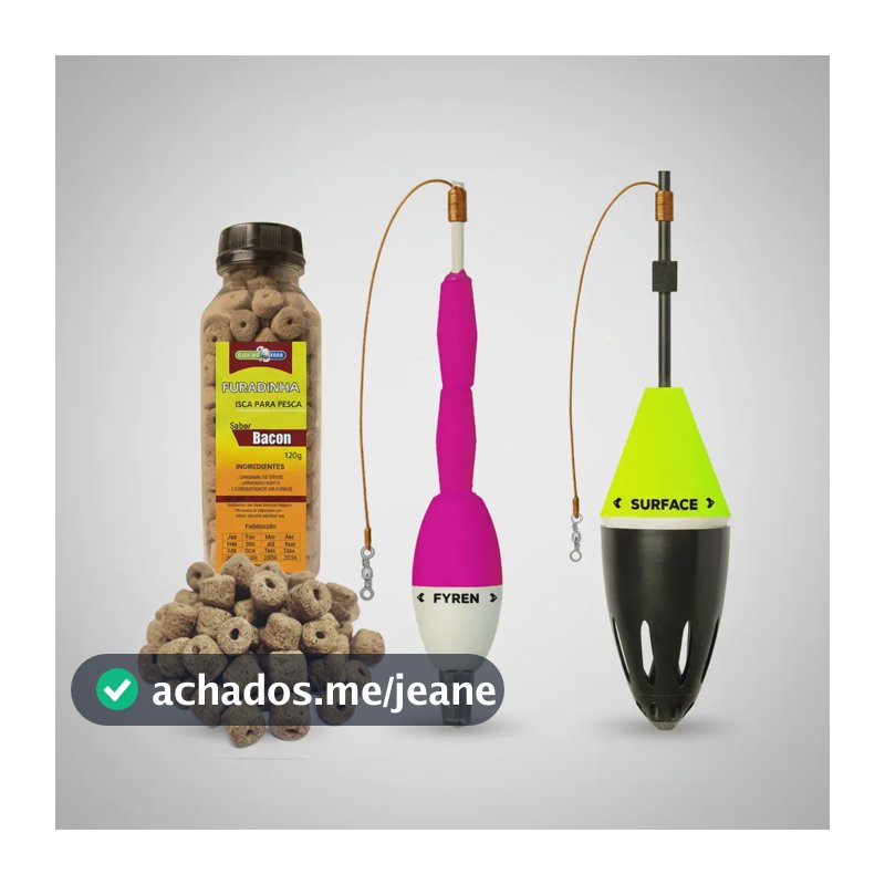 Kit Boia Cevadeira 50g E Torpedo 54g+raçao Furada 120g Pesca Rosa / Amarelo