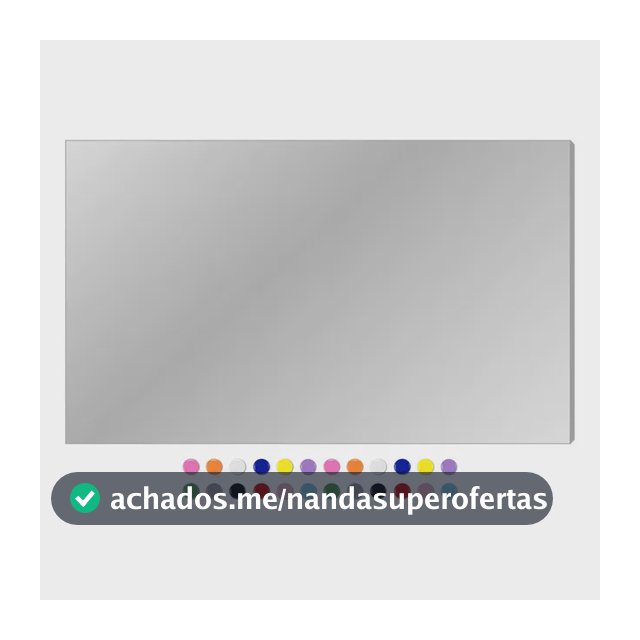 Painel P/ Fotos, Recados, Notas, Souvenirs 50x80cm + 48 Imãs Cor Cinza Quadro Liso