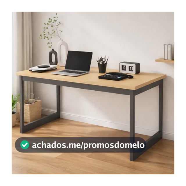 Mesa Escritório Industrial 150x60 Reforçado Ferro Homeoffice