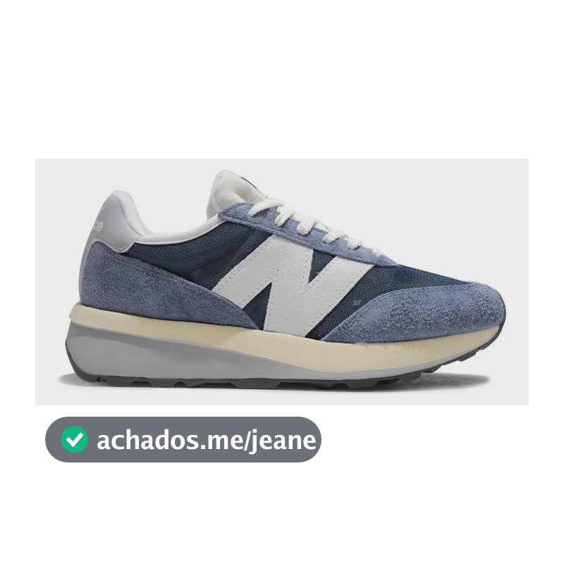 Tênis New Balance 370v1 Unissex Casual Streetwear Marinho/bege 38