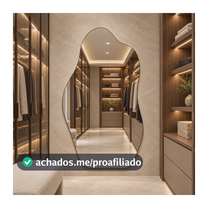 Espelho Rocco Corpo Inteiro Organico 90x40 Pinterest Grande Orgânico - Suporte
