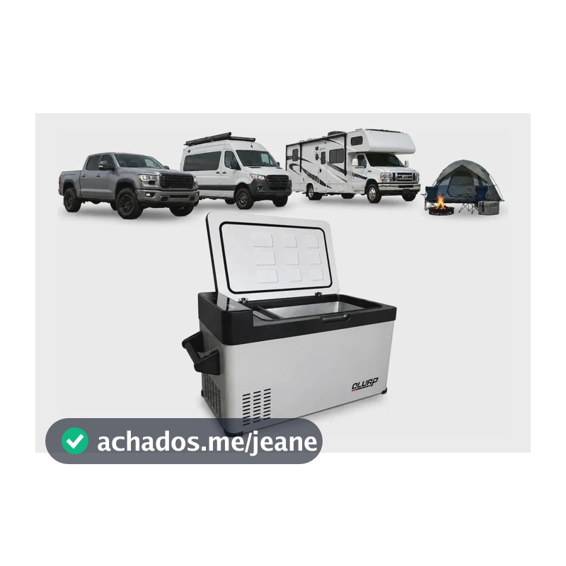 Geladeira Portátil 40l 12v/24v 110v/220v Quadrivolt Ônibus Caminhão Van Motorhome
