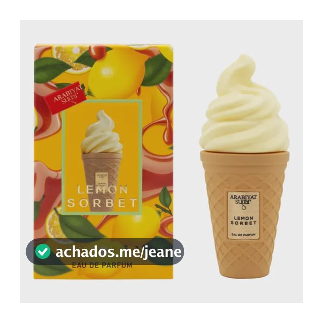 Perfume Feminino Arabiyat Sugar Lemon Sorbet Eau De Parfum 100ml