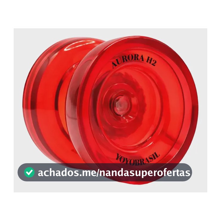 Yoyo Yoyobrasil Aurora H2 Profissional Com Rolamento Ioio Vermelho