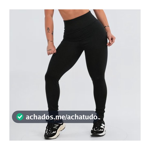 Calça Legging Leg Zero Transparência Cintura Alta Academia