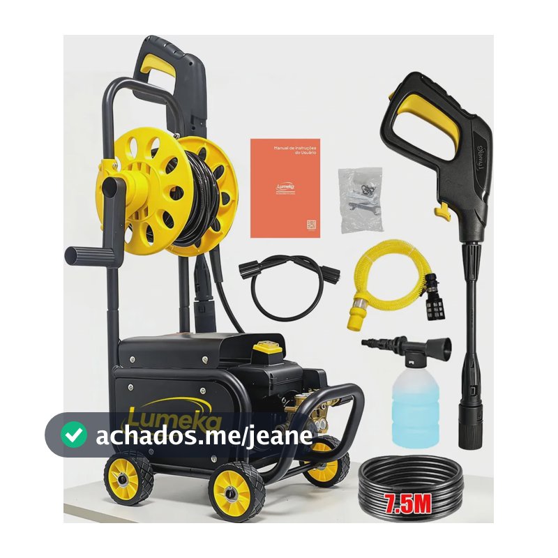 Lavadora De Alta Pressão Lumeka XW80 com motor a indução Lavadoras de Jato Elétricas Com Rolo De Mangueira