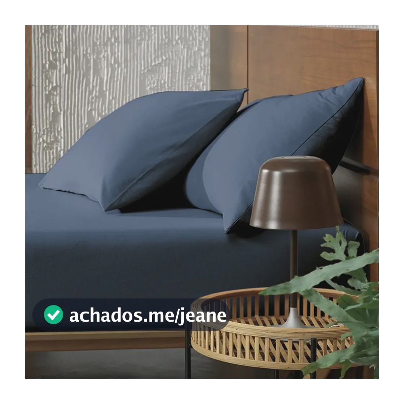 Altenburg jogo de cama minimal malha 2 peças solteiro azul