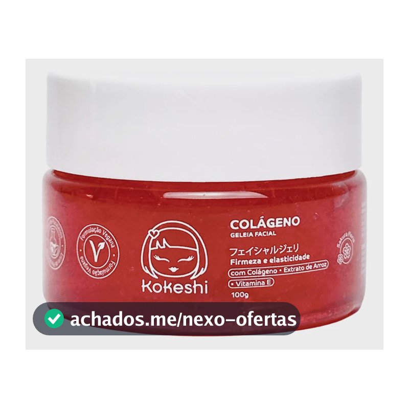 Geleia Hidratante Facial De Colágeno Pele Firme 100g Kokeshi Todo Tipo De Pele Dia/noite