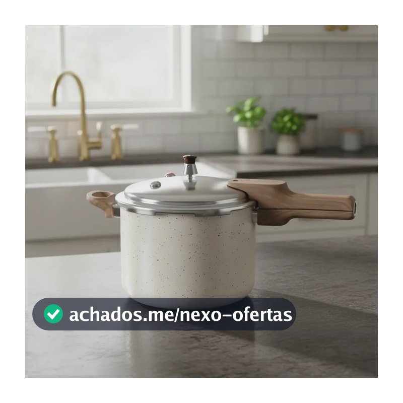 Panela De Pressão Fechamento Externo Presscook Marmol 6,8l - Mimo Style